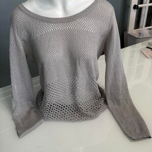 Grey Rock & Republic fishnet sweater #gothic
